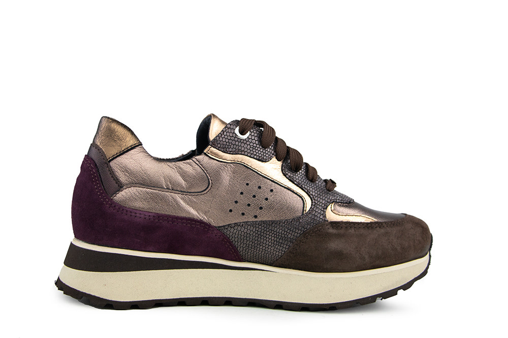Footnotes Sneaker Esmee Brown Metallic
