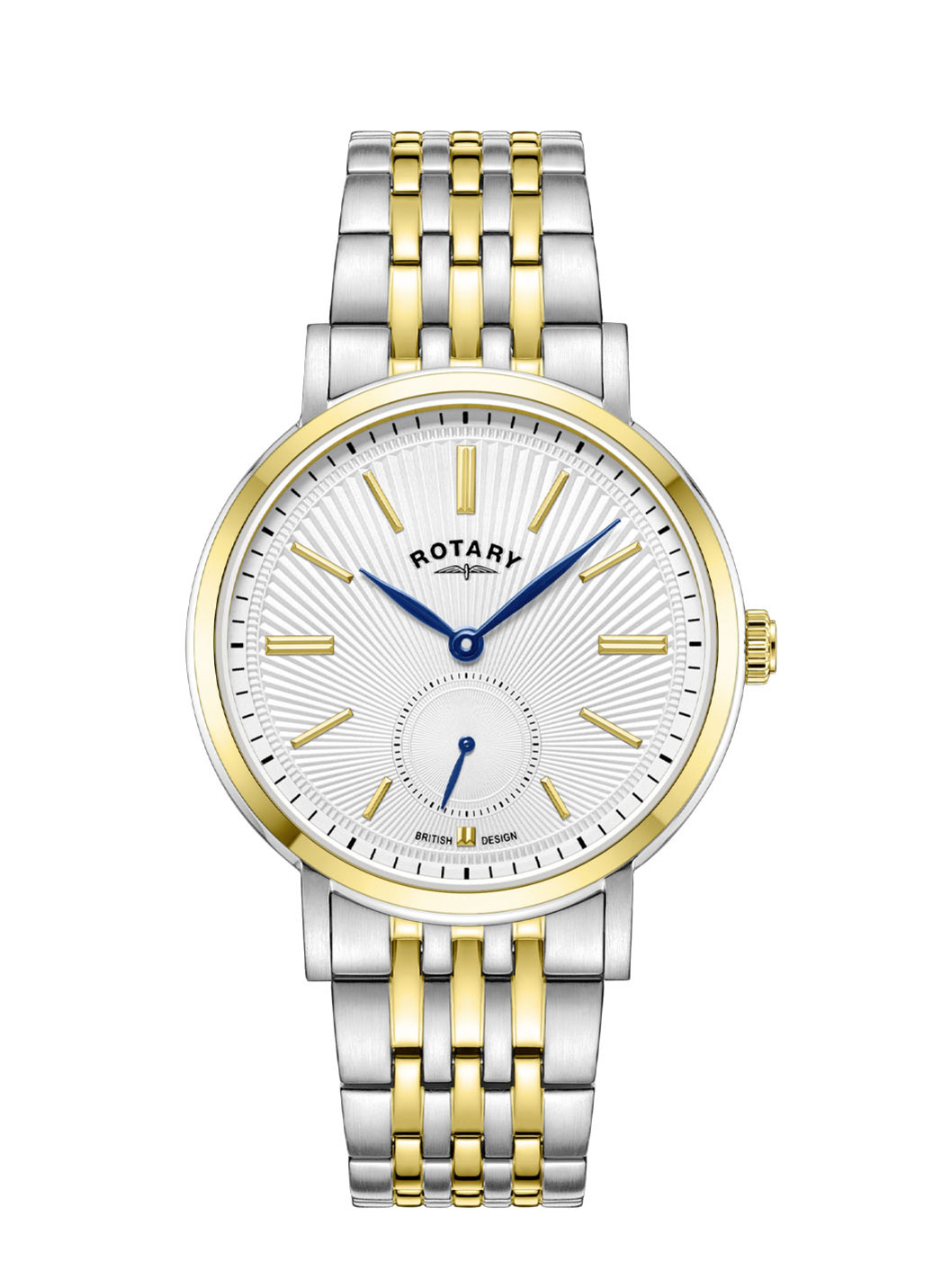 Rotary Quartz-Herrenuhr mit Edelstahlbandgehäuse