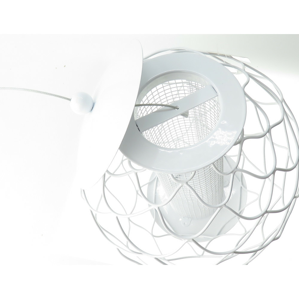 Mangeoire urban denali blanc ø 24 cm, pour arachide pour oiseaux