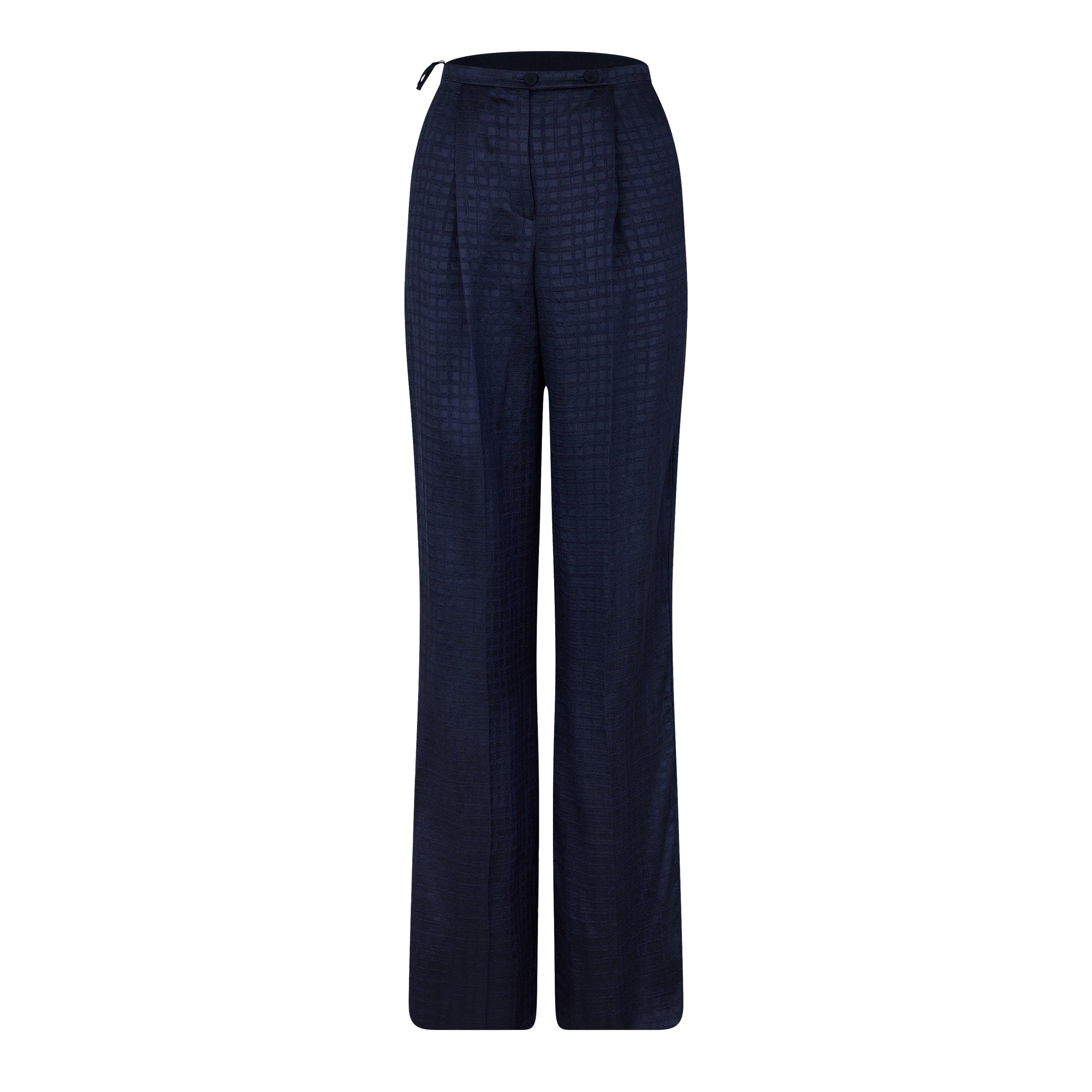 Emporio Armani Micro-Checkered Trousers