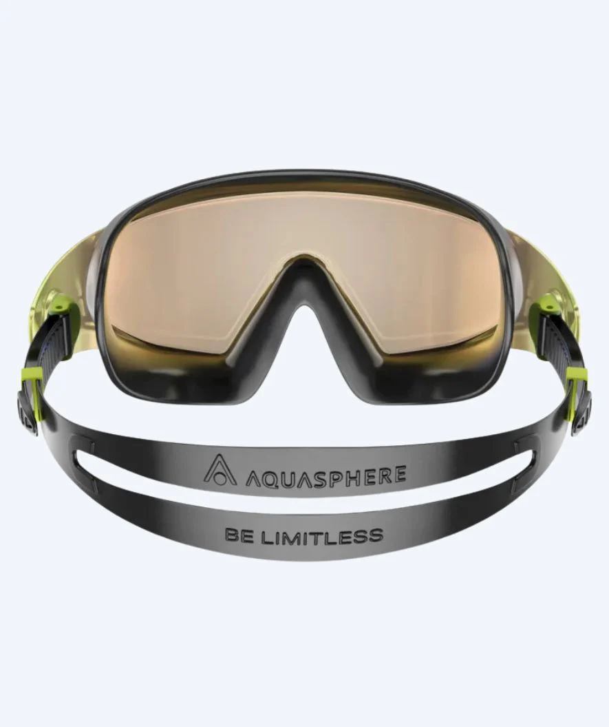 Aquasphere svømmemaske - DEFY. Ultra Indigo - Sort/blå (Mirror linse)