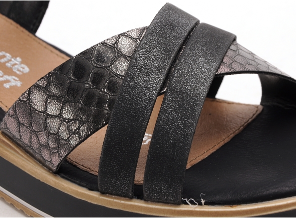 Remonte nu pieds talons femme d6454 noir