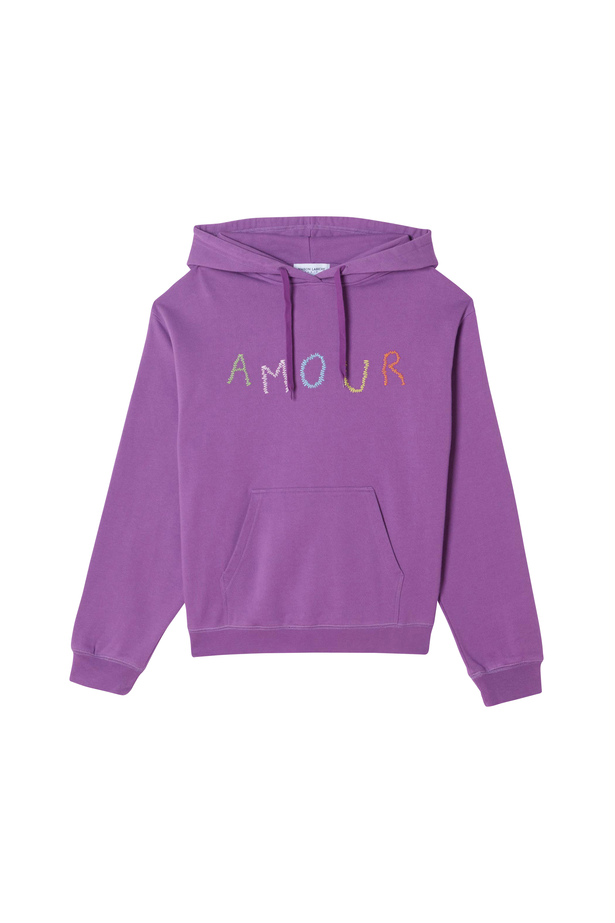 MAISON LABICHE Hoodie REAUMUR AMOUR SCRAWL/GOTS Violet