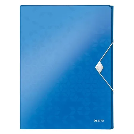 Leitz WOW Ablagebox, A4, PP, für 250 Blatt, Blau Metallic