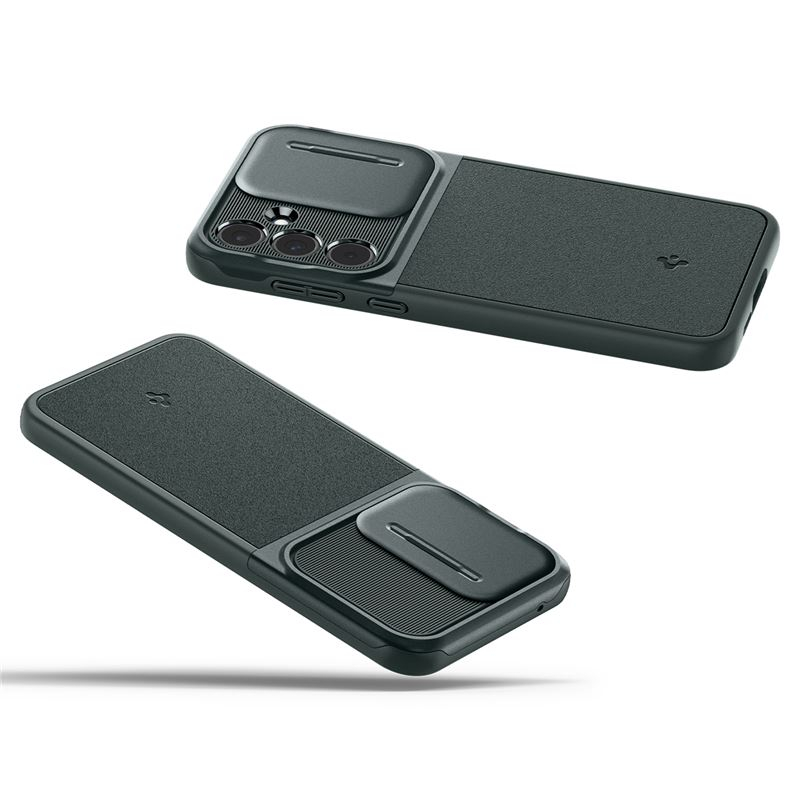 Samsung Galaxy A55 Optik Armor Hybrid Case Hülle mit Cam-Slider (ACS07536) - Abyss Green (Grün)