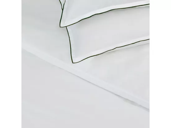 Parure de lit 2 personnes en satin de coton unie 240x220cm