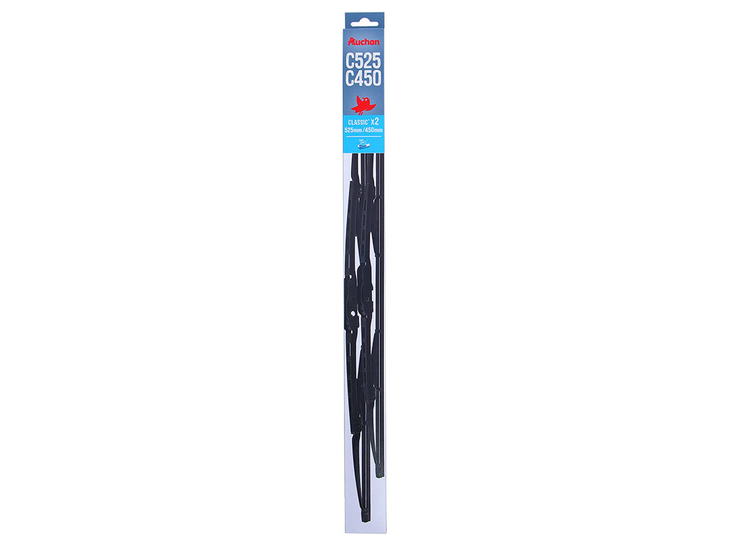 ESCOVAS LIMPA-PÁRA-BRISAS AUCHAN S2 PACK 2 UNIDADES