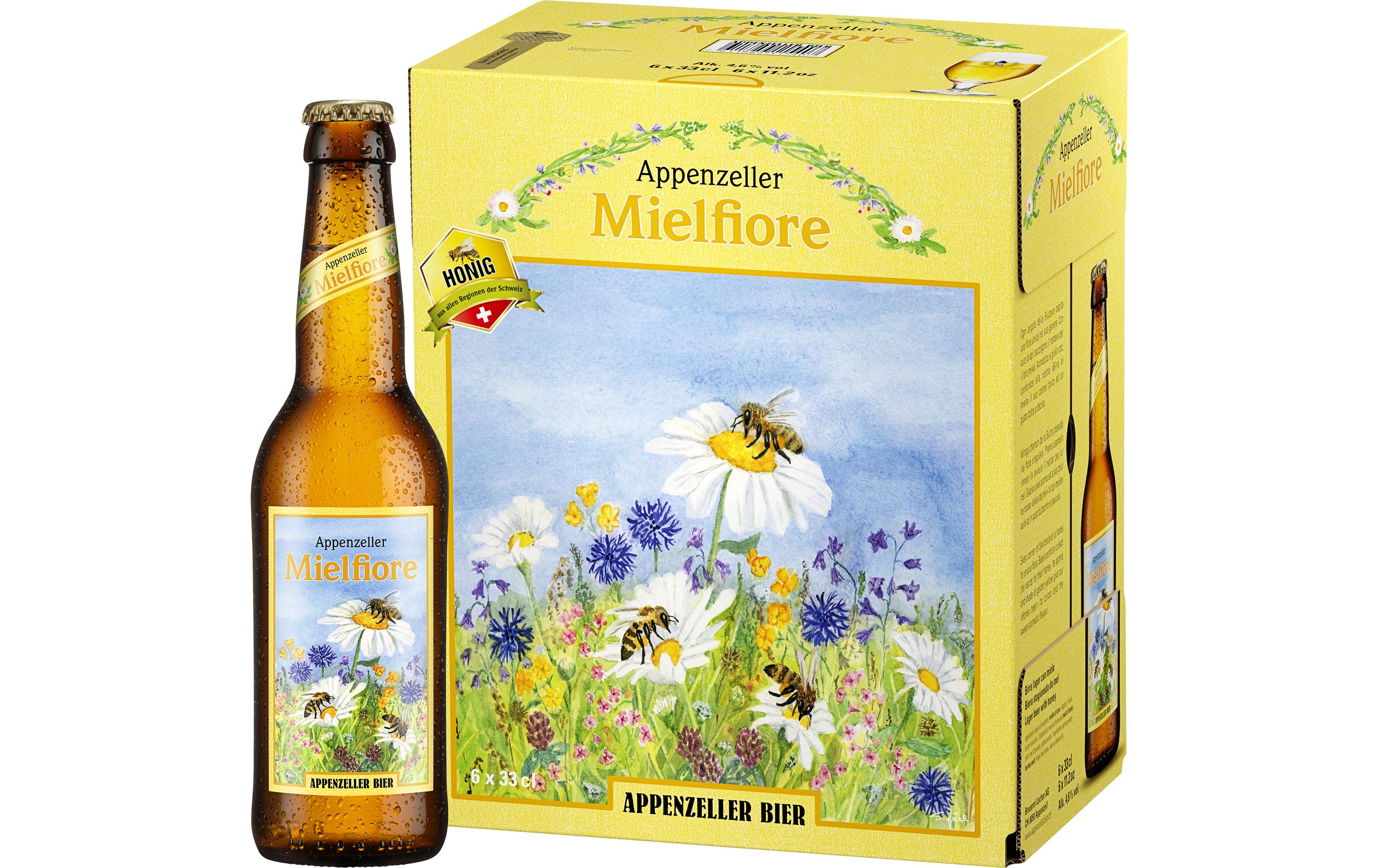 Bier Mielfiore 6 x 0.33 lLagerbier mit Honig