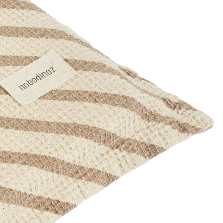 Nobodinoz - Landscape Bodenmatte, 60 x 120 x 4 cm, gestreift vetiver