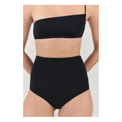 Ziah Bas de Maillot Taille Haute | Noir