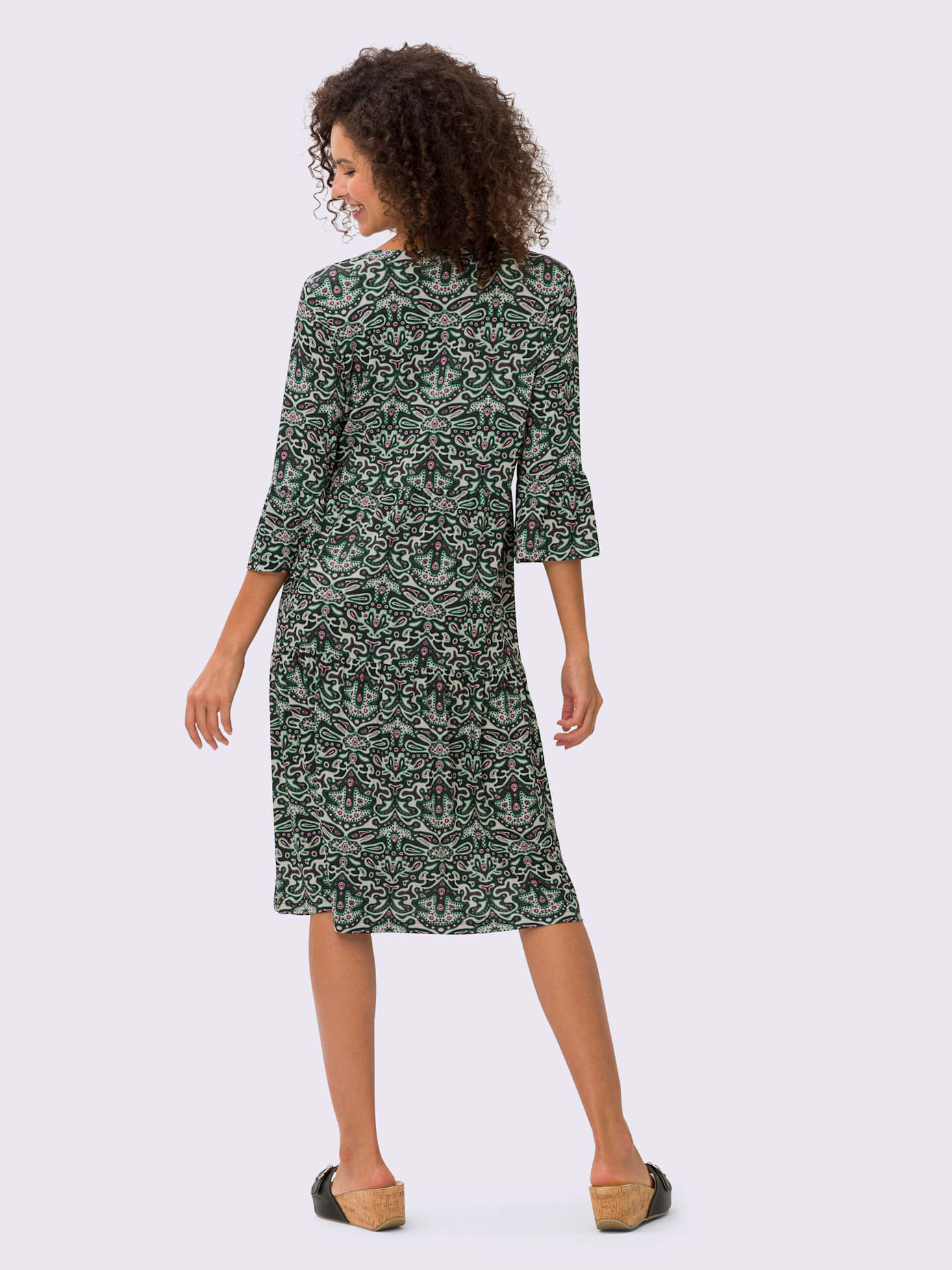 Robe en jersey motif imprimé exclusif