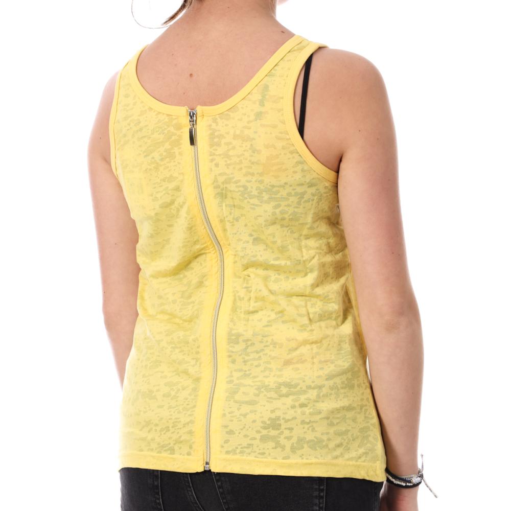 Von Dutch Débardeur Jaune Femme Von Dutch Zip