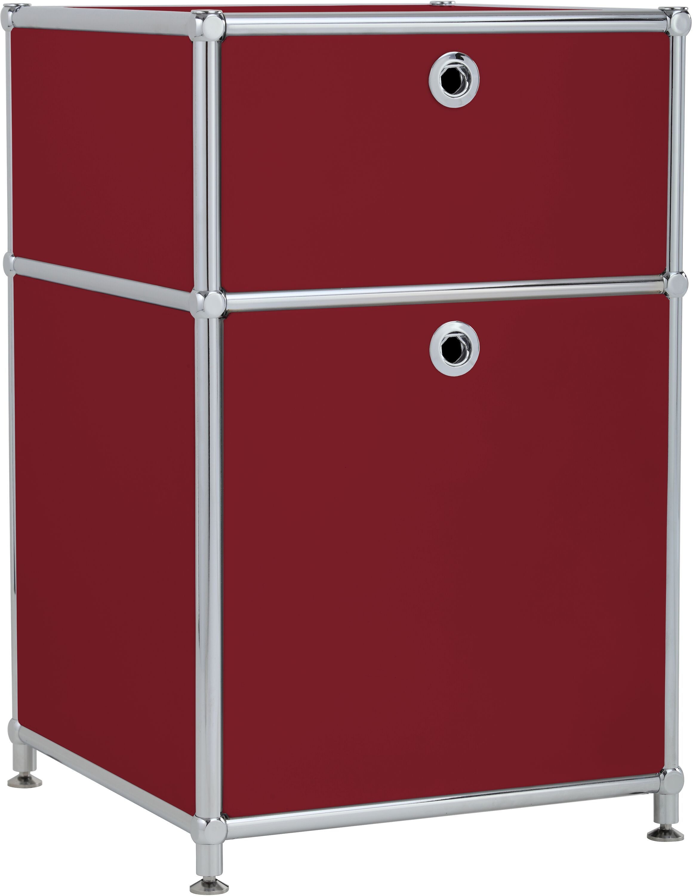 FLEXCUBE Korpus - Rot / B: 40.0 cm x T: 40.0 cm x H: 62.5 cm