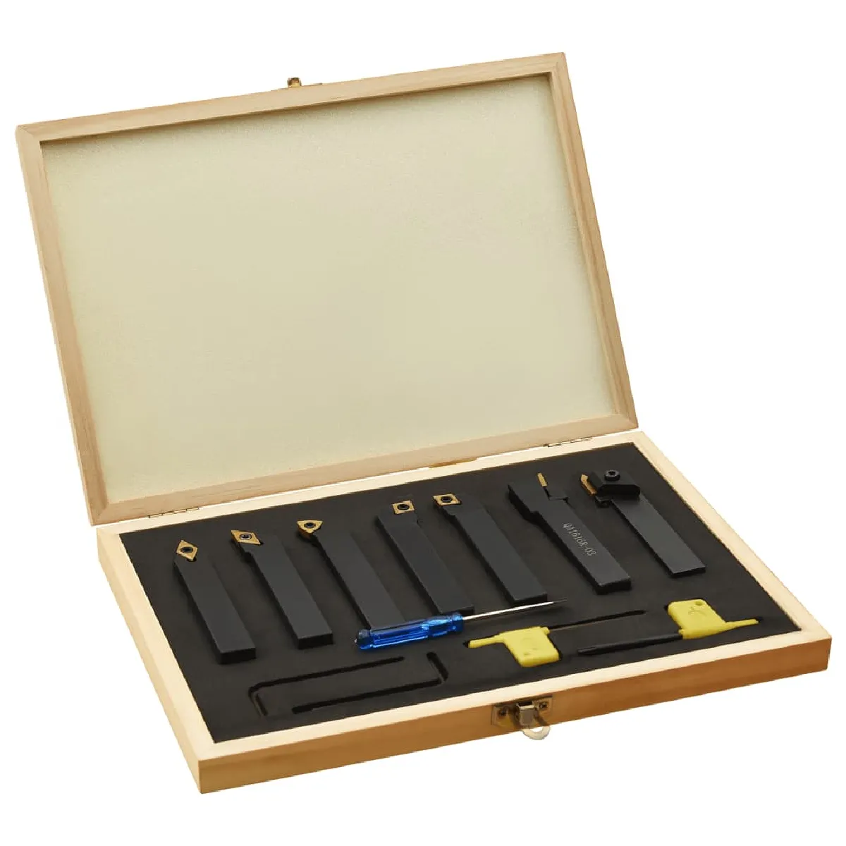 VidaXL Ensemble d'outils de tournage - Noir