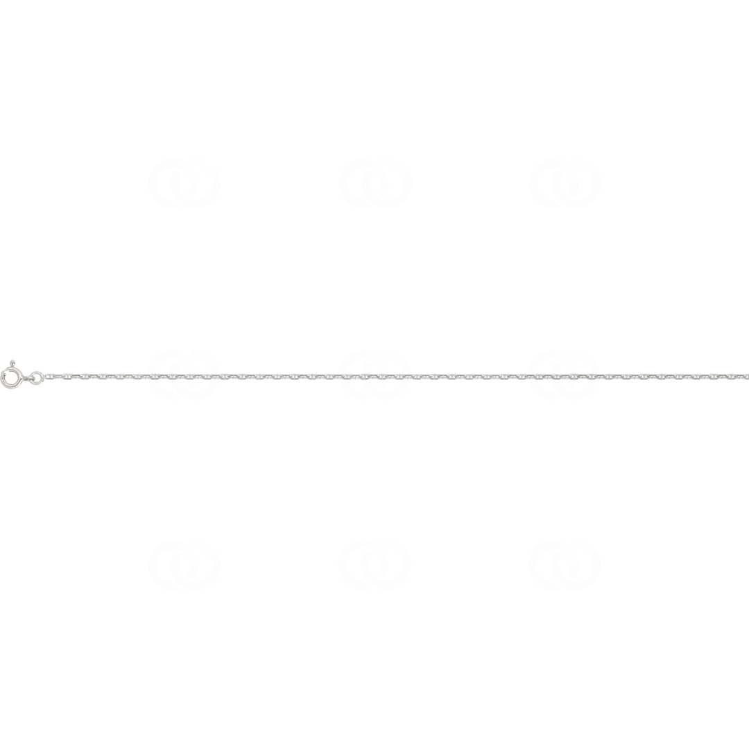 Fusskette Schiffsanker 925 Silber rhodiniert 26cm