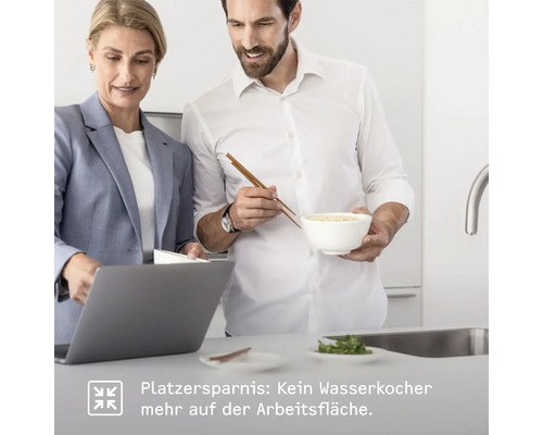 Stiebel Eltron HOT 2.6 N Premium 3 in 1 c onderbouw warmwaterdispenser, 2,6 liter, met keukenkraan, chroom