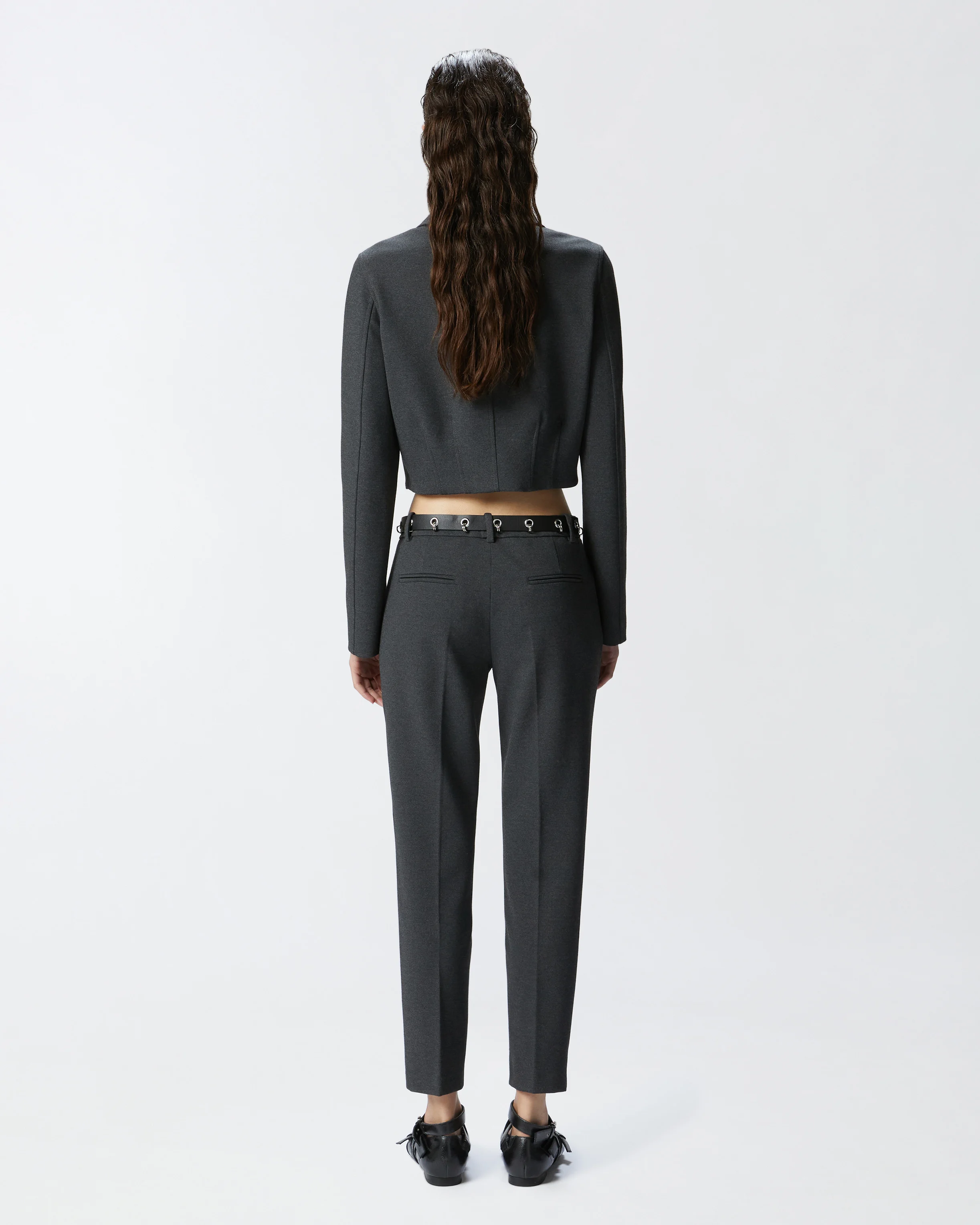 Pantalon cigarette | Gris