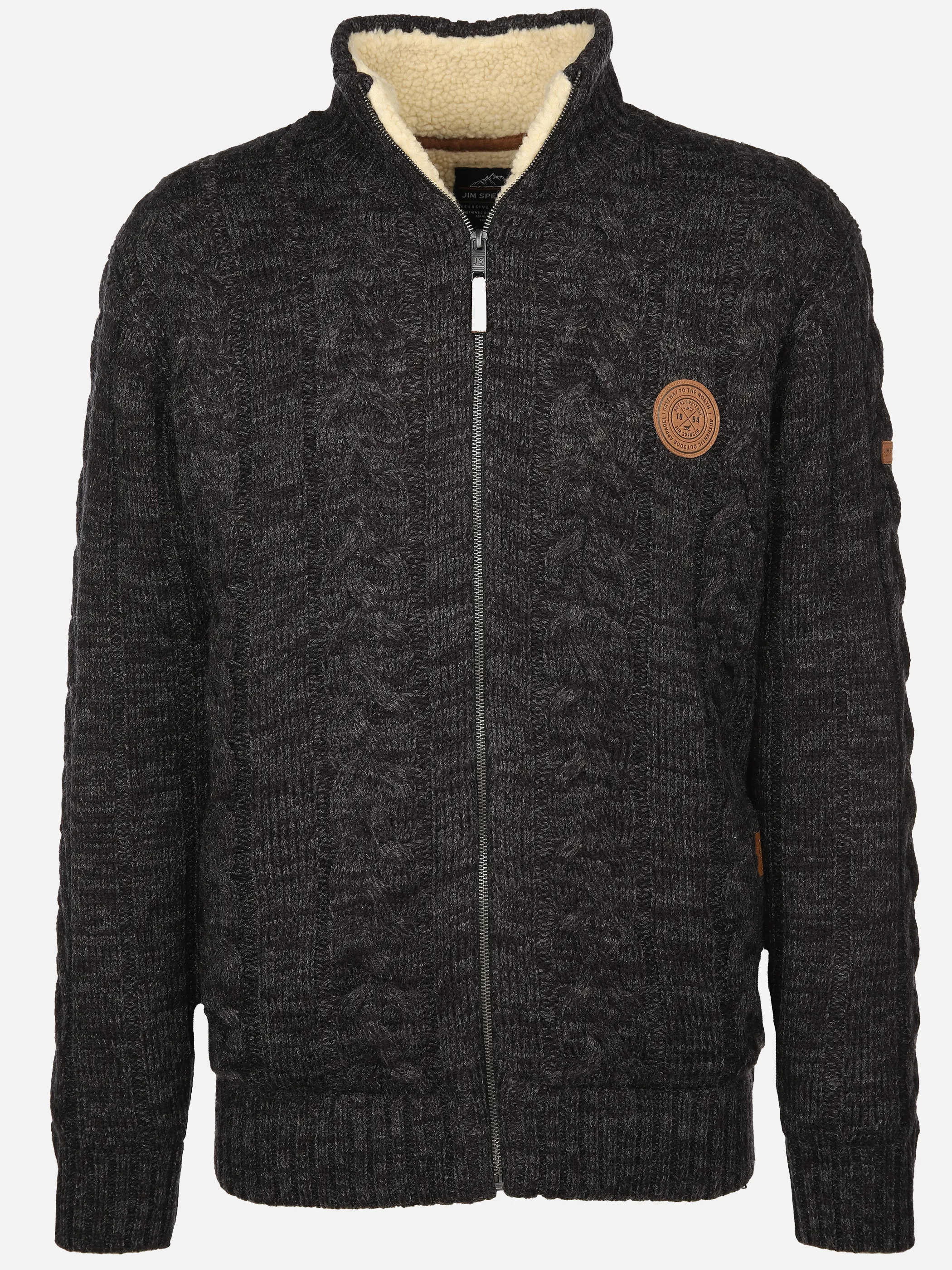 Herren Strickjacke wattiert im Norwegermuster