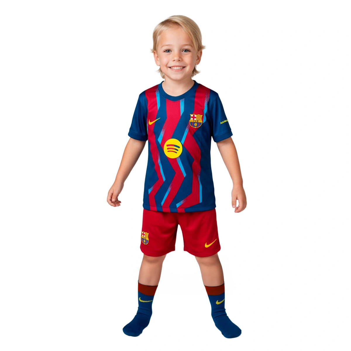 Conjunto Nike FC Barcelona Quarto Equipamento 2025-2026 Bebé