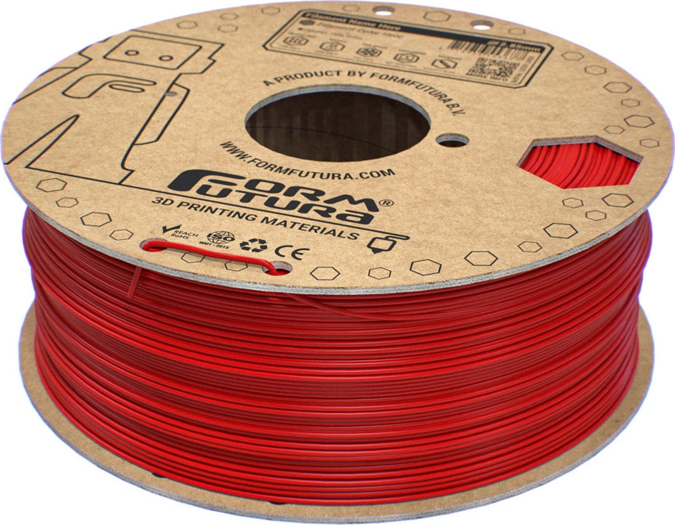 FormFutura  EasyFil™ ePETG Traffic Red, 1,75 mm / 1000 g    Benutzerfreundliches PETG Filament