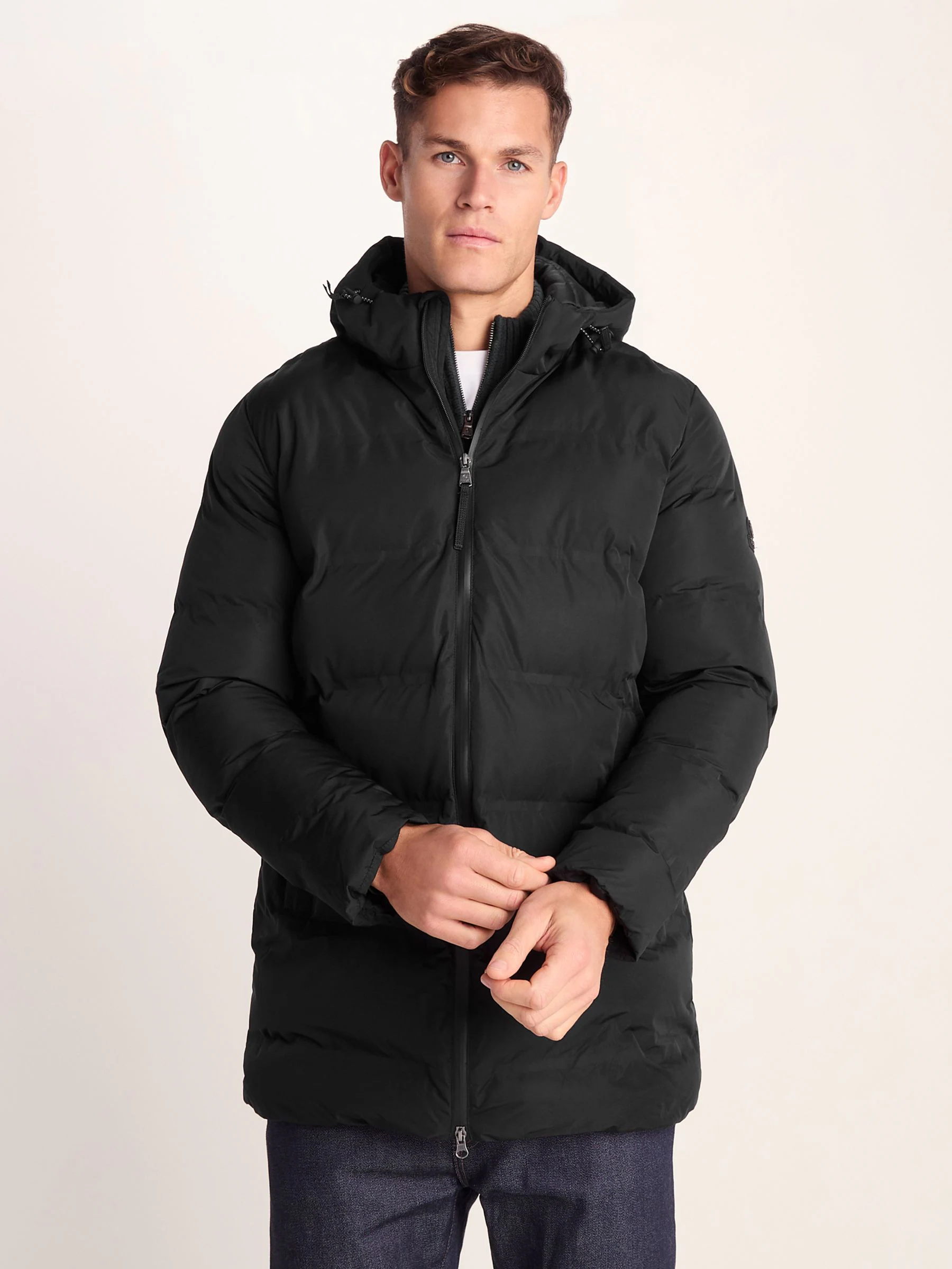 Zwart - Tog 24 - Brinkley herenparka met capuchon