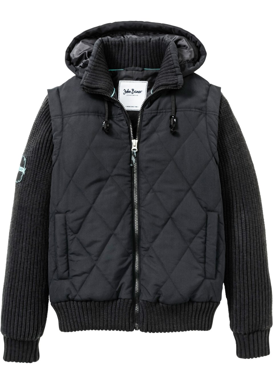 Blouson avec manches en maille