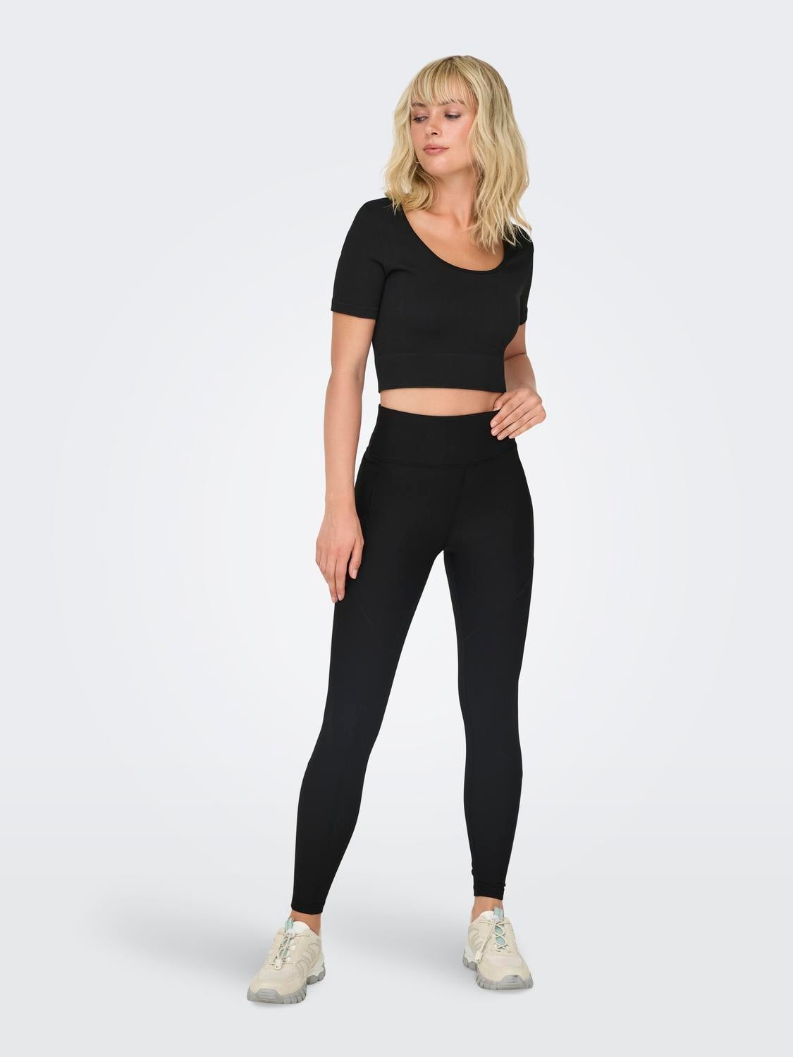 ONPJANA-2 Hohe Taille Enger Schnitt Sportleggings Black