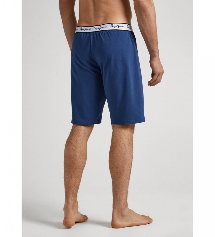 Shorts de pijama lisos azul-marinho da Pepe Jeans