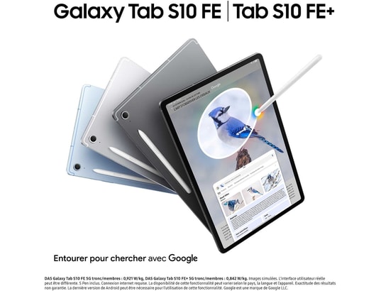 SAMSUNG - Tablette tactile Galaxy Tab S10 FE 128GB WiFi Silver SM-X520NZSREUB