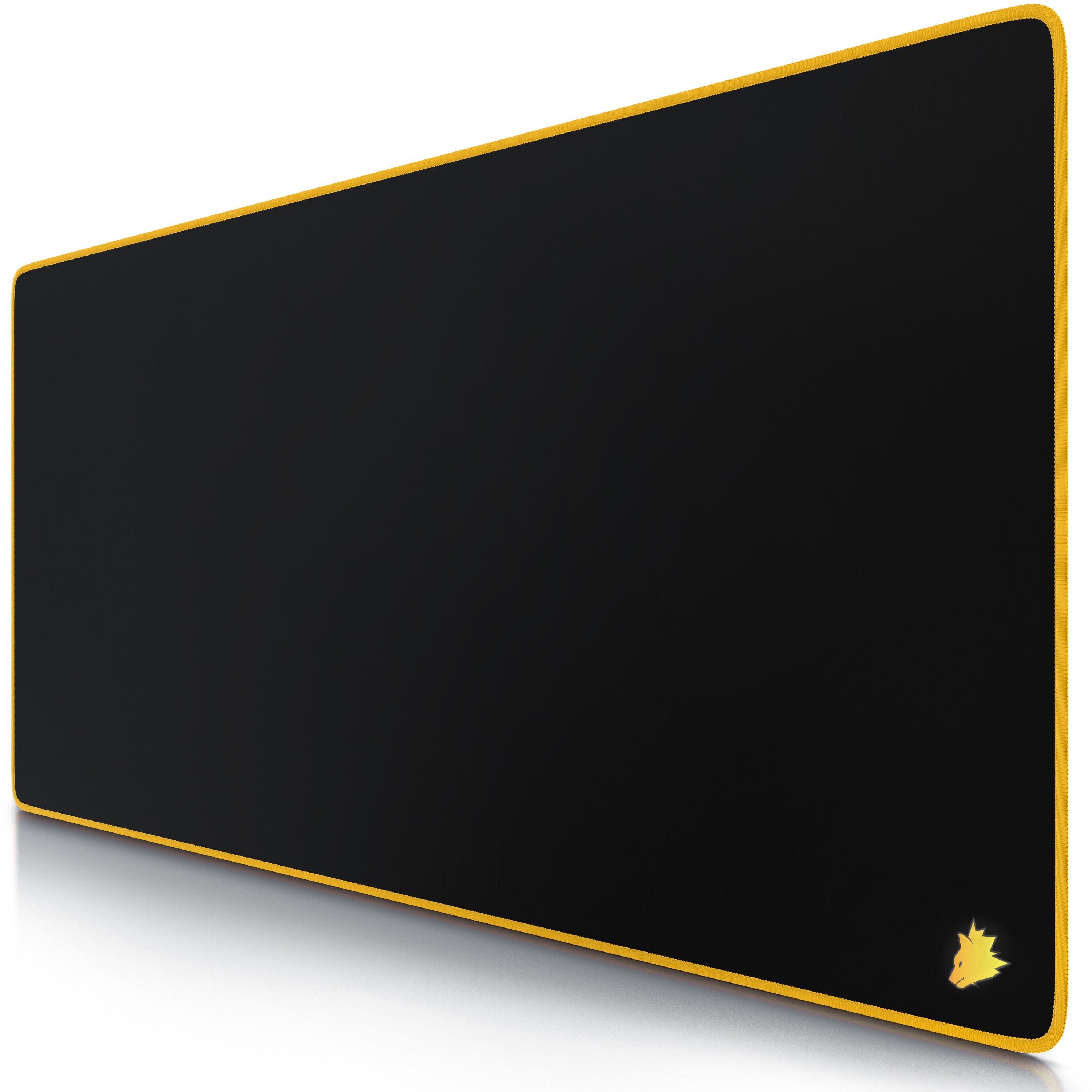 Titanwolf Gaming Mauspad, XXL Speed Gaming Mousepad / Extragroße Fläche von 900 x 400mm, Kopf gelb