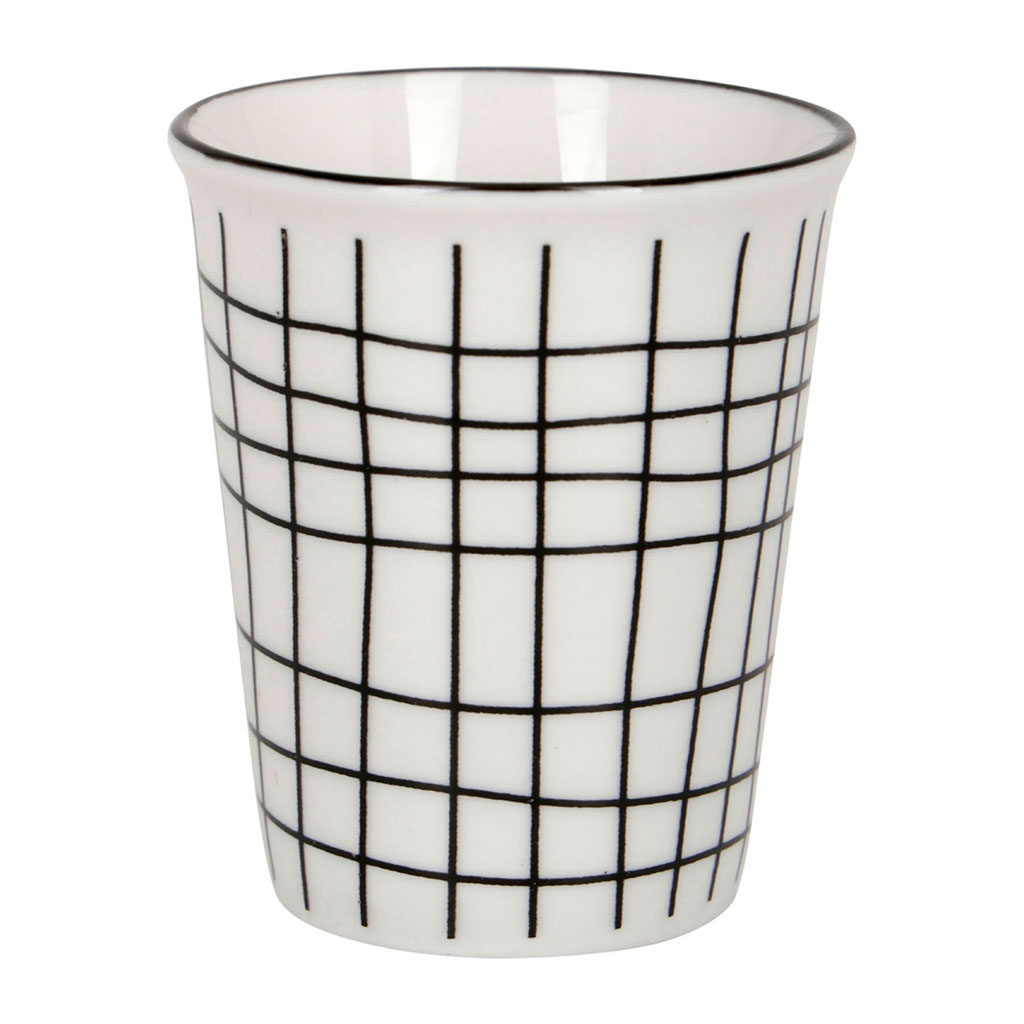 Gobelet MIXT à carreaux porcelaine 9cl