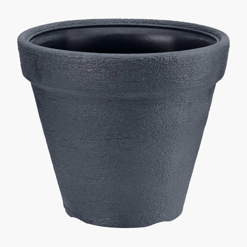 Svart, lett potte Ø26 cm