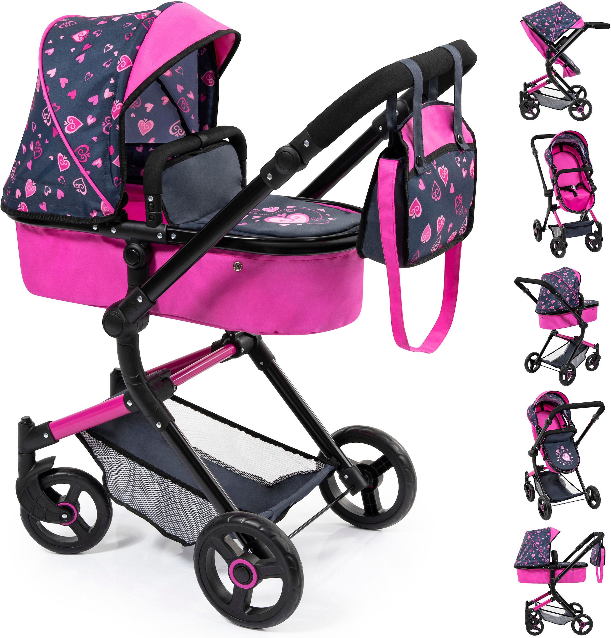 Bayer Kombi-Puppenwagen »Puppenwagen Vario« inkl. Wickeltasche
