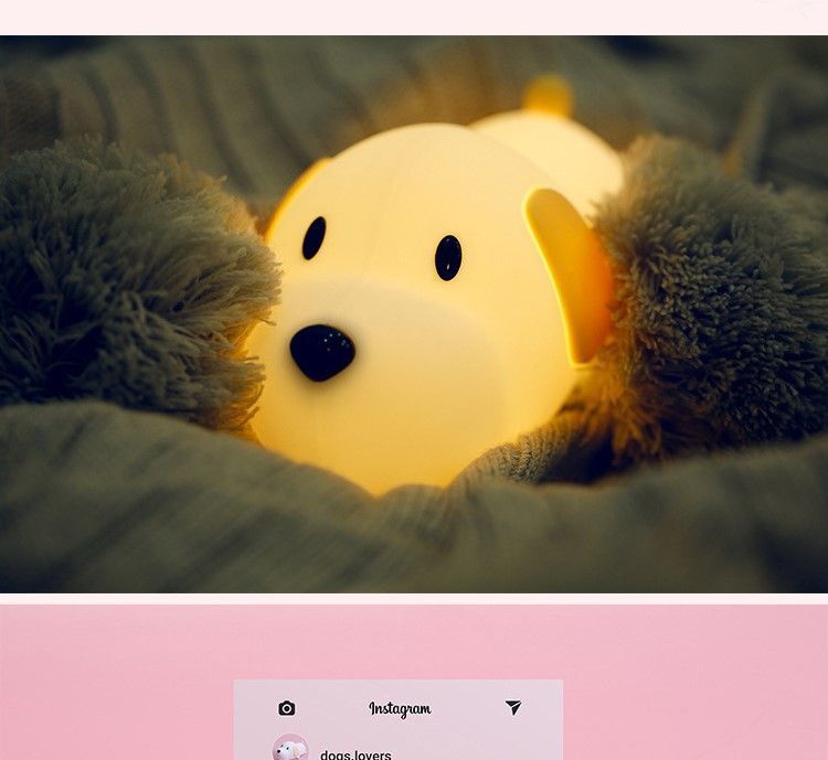 HOMTEC - Hond LED USB oplaadbare nachtlamp