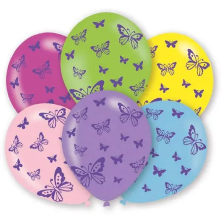 amscan 6 Luftballons Schmetterlinge
