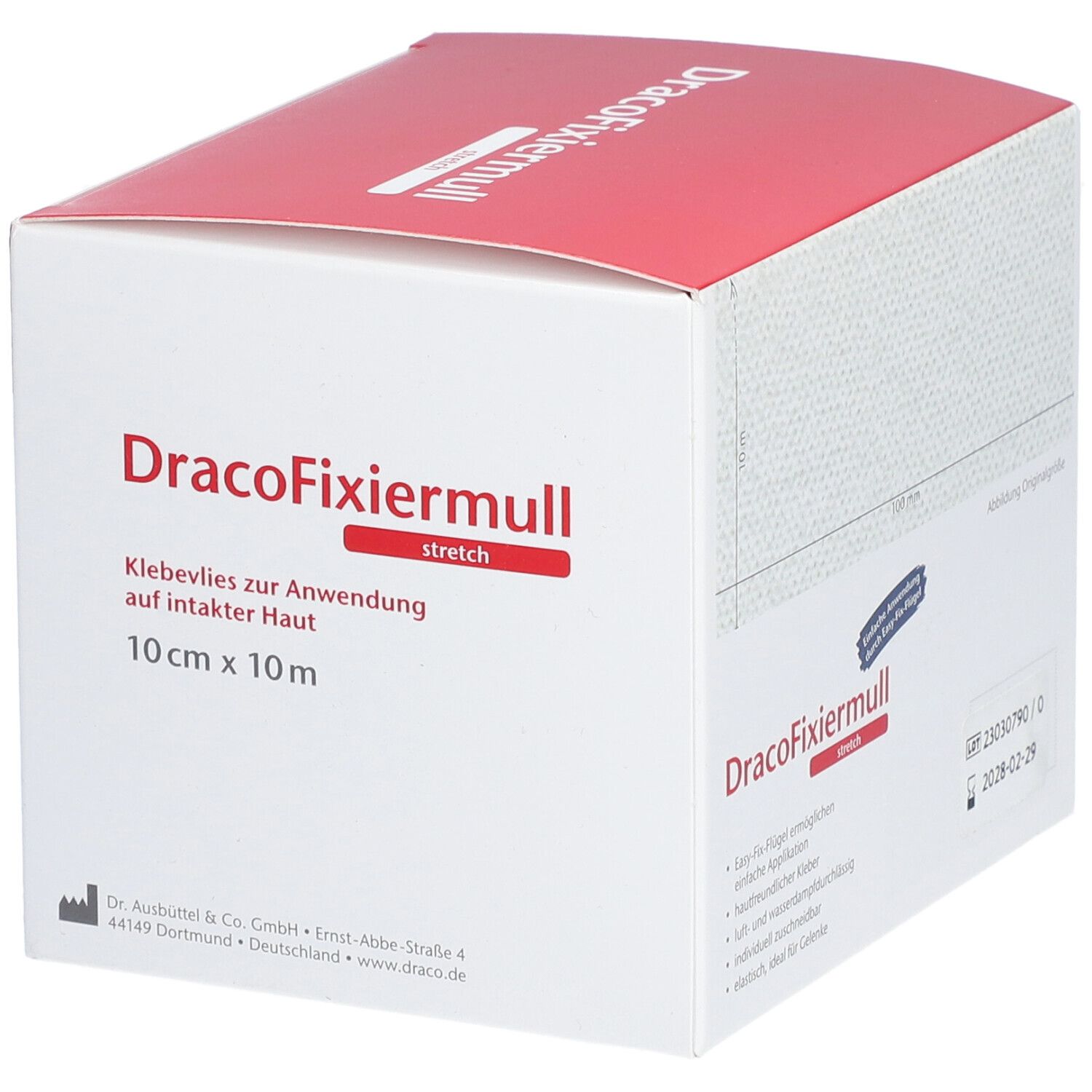DracoFixiermull stretch 10 cm x 10 m