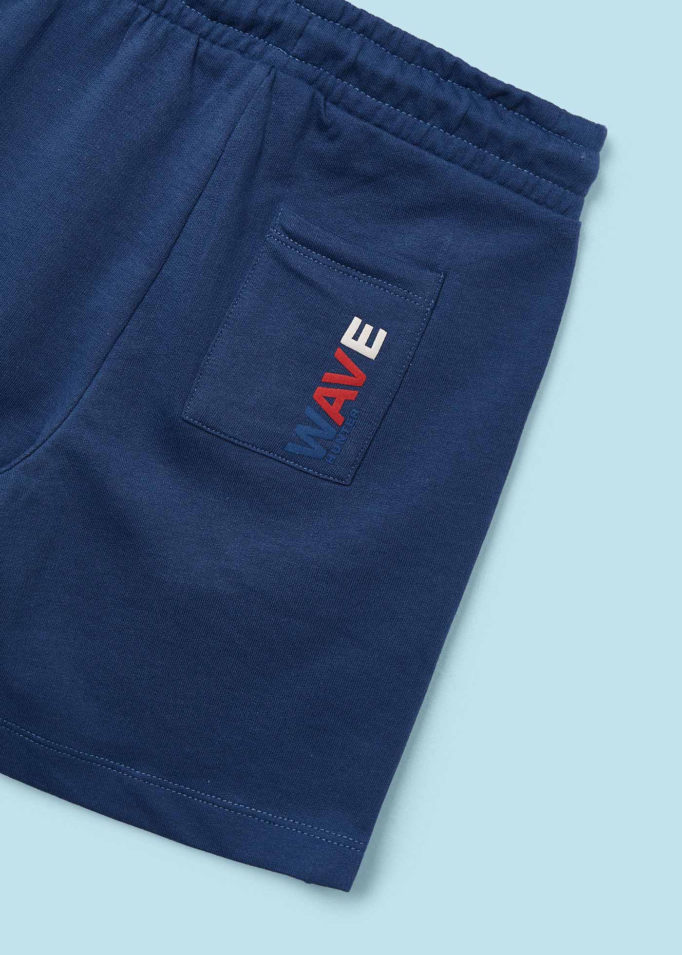 Conjunto de duas peças Better Cotton com blocos de cores para meninos, cor páprica.