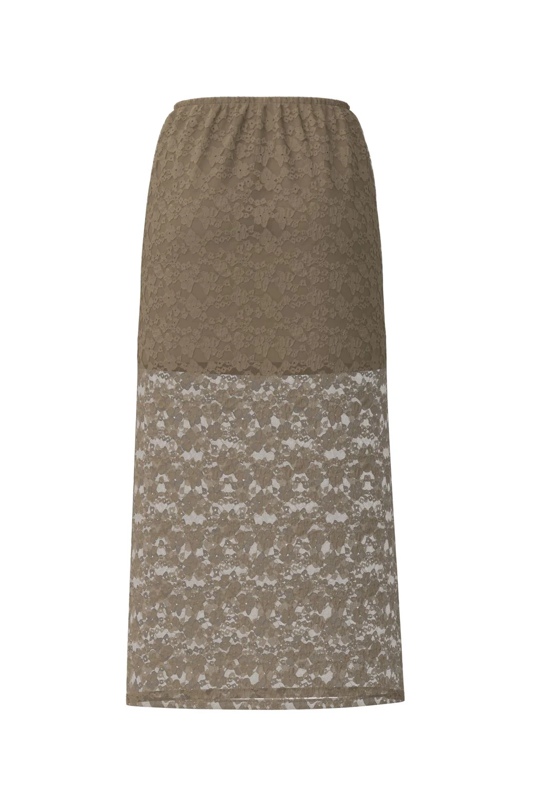 Vila Ian Lace Ankle Skirt 4771166 cornstalk