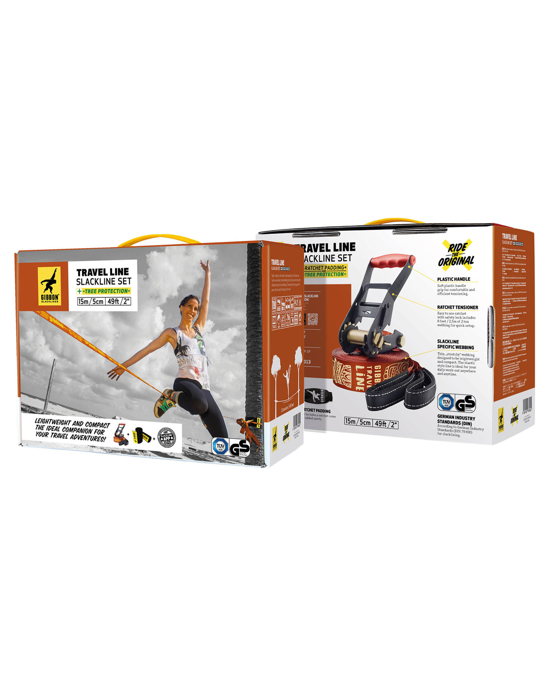 Gibbon| Slackline Treewear-Set TRAVELLINE – 15 m