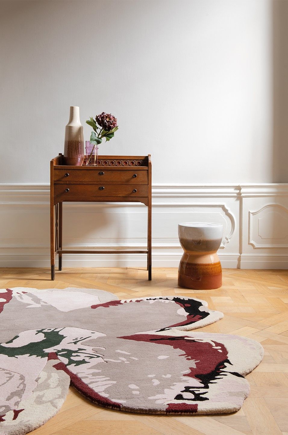 Vloerkleed Shaped Burgundy 162303 Magnolia