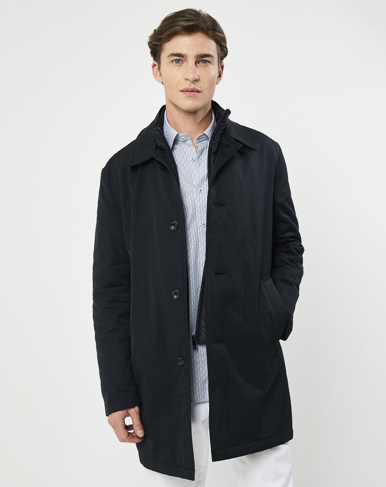 Hackett London Imperméable Membrane bleu marine