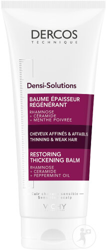 Vichy Dercos Densi-Solutions Baume Épaisseur Régénérant Cheveux Fins Et Clairsemés 200ml