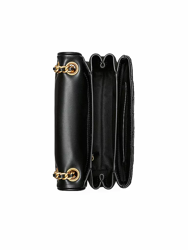 TORY BURCH Ledertasche - Umhängetasche FLEMING schwarz
