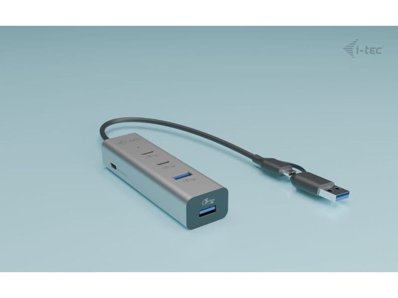 i-tec USB-Hub Universal 2x USB-C   2x USB-A Anschluss   PD I-tec Universal Charging Metal HUB 2xUSB-C   2x USB-A Port   Power Delivery 85W