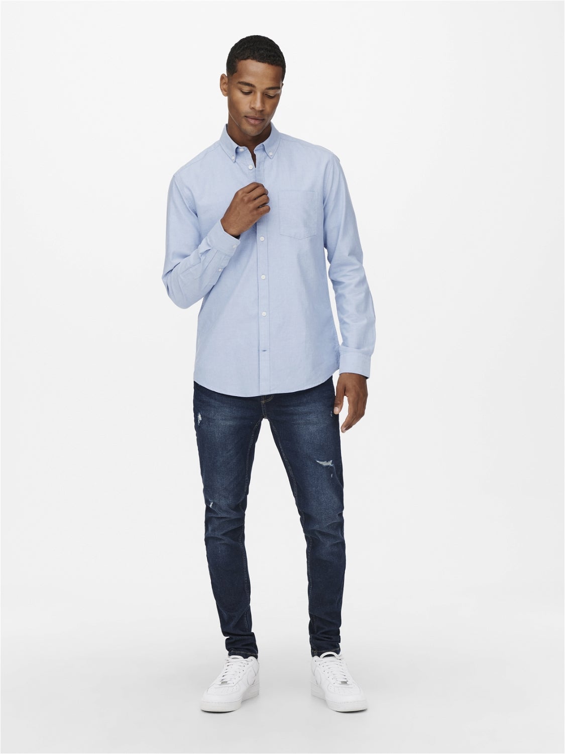 ONSNEIL Oxford Hemd Cashmere Blue