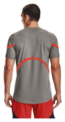 Maillot manches courtes Under Armour Rush 2.0 Emboss Gris