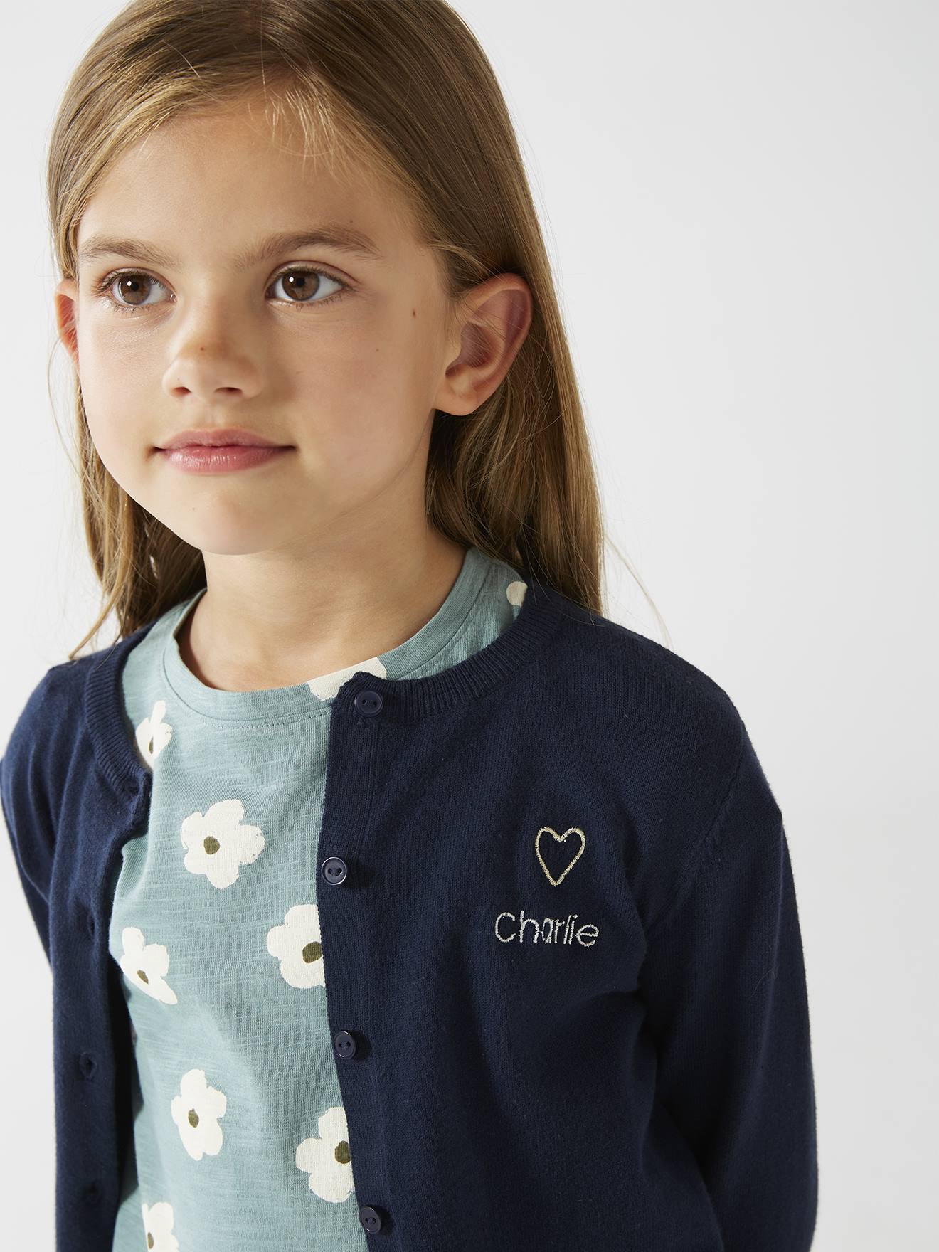 Vestido estampado para meninas, rosa claro