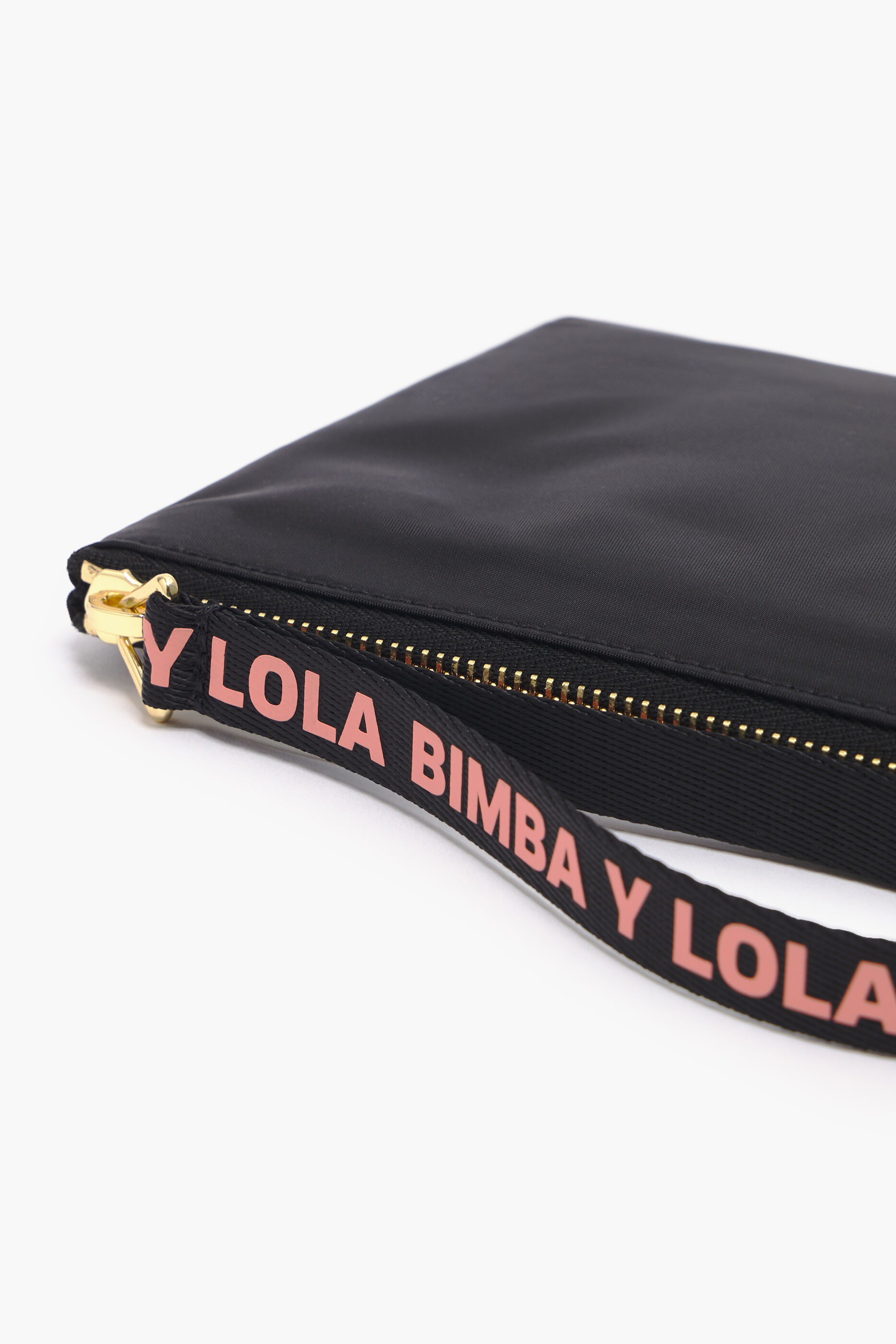 Nécessaire plana tamanho M em nylon preto