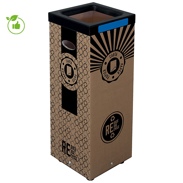 Poubelle en carton pour tri sélectif papier 100 L