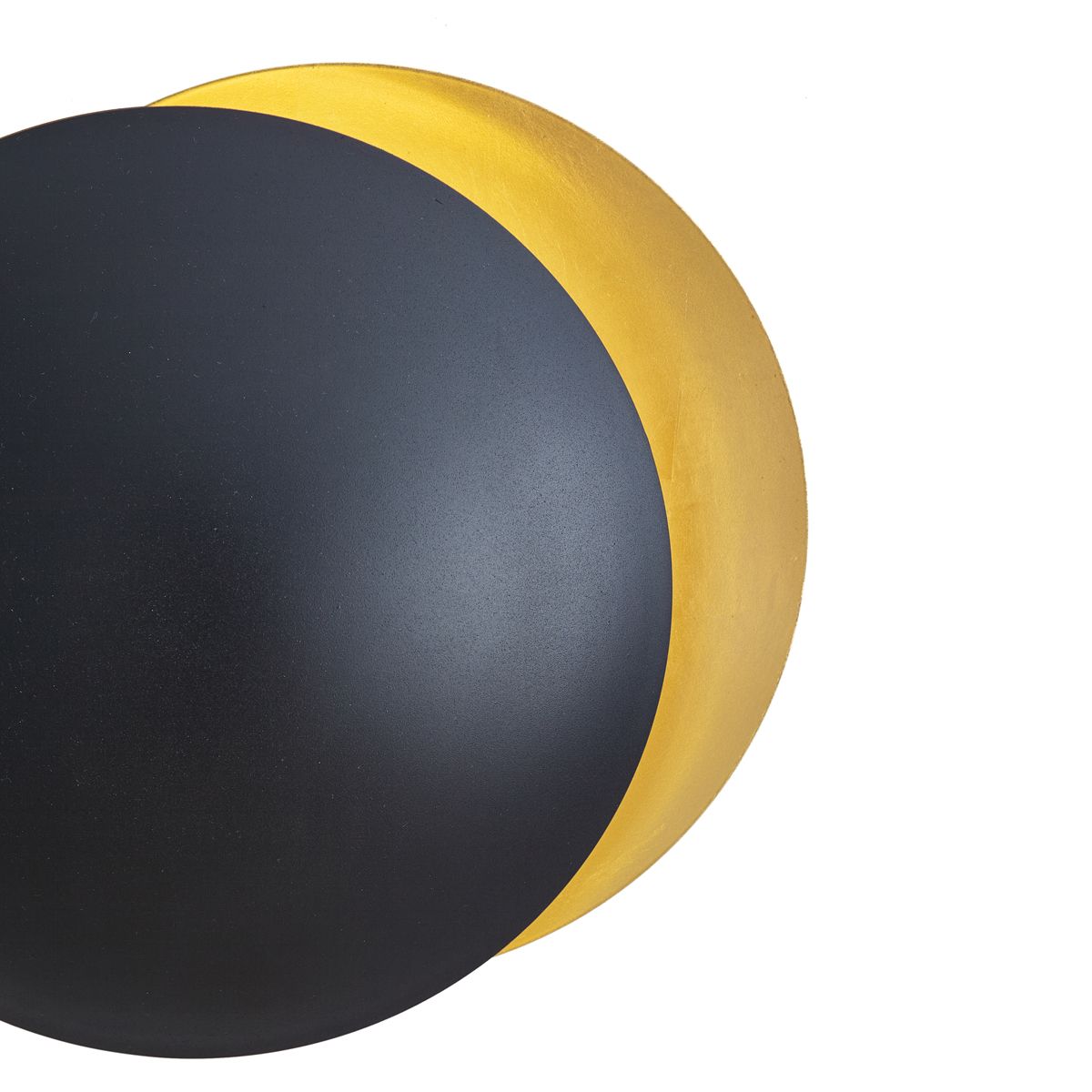 Moderne wandlamp zwart met goud 34.5cm 2-lichts - Sunrise